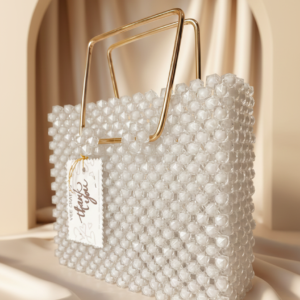 Ivory Grace – Handmade Pearl Statement Bag